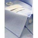 Koszula męska z krótkimi rękawami błękitna oxford